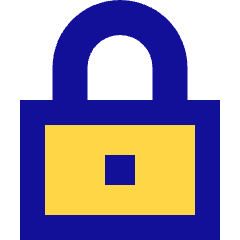 Padlock Square 1 Icon from Sharp Pop Set