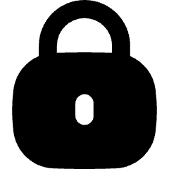 Padlock Square 1 Icon from Flex Solid Set