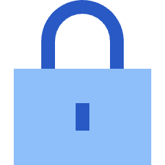 Padlock Square 1 Icon from Sharp Flat Set