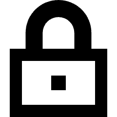 Padlock Square 1 Icon from Sharp Remix Set