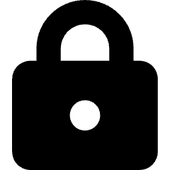 Padlock Square 1 Icon from Core Solid Set