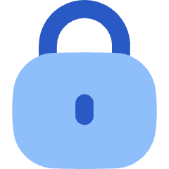 Padlock Square 1 Icon from Flex Flat Set