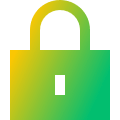 Padlock Square 1 Icon from Sharp Gradient Set