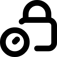 Temporary Lock Icon from Micro Line Set