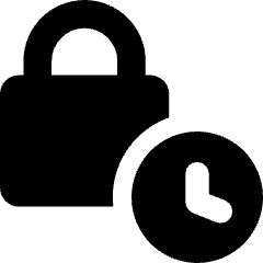 Temporary Lock Icon from Core Solid Set