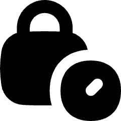 Temporary Lock Icon from Flex Solid Set