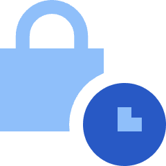 Temporary Lock Icon from Sharp Flat Set