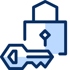 Lock Key Icon from Cyber Duotone Set