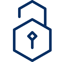 Lock Open 4 Icon from Cyber Line Set