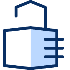 Lock Passcode Open Icon from Cyber Duotone Set