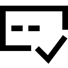 Correct Password Icon from Sharp Line Set