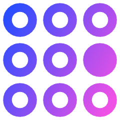 Dial Pad Center Right Icon from Plump Gradient Set