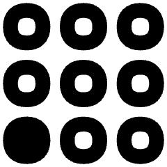 Dial Pad Bottom Left Icon from Flex Solid Set