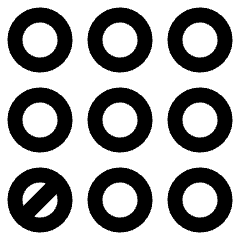 Dial Pad Bottom Left Icon from Plump Line Set