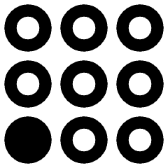 Dial Pad Bottom Left Icon from Plump Solid Set
