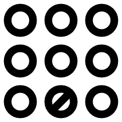 Dial Pad Bottom Middle Icon from Plump Line Set