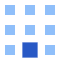 Dial Pad Bottom Middle Icon from Sharp Flat Set