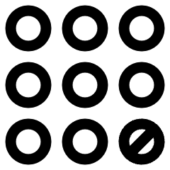Dial Pad Bottom Right Icon from Plump Line Set