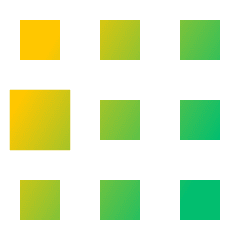 Dial Pad Center Left Icon from Sharp Gradient Set