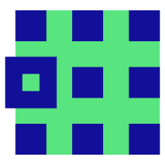 Dial Pad Center Left Icon from Sharp Pop Set