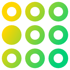 Dial Pad Center Left Icon from Plump Gradient Set