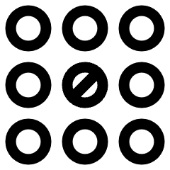 Dial Pad Center Middle Icon from Plump Line Set