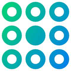 Dial Pad Center Middle Icon from Plump Gradient Set