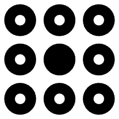 Dial Pad Center Middle Icon from Core Solid Set