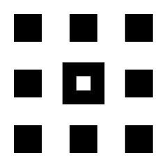 Dial Pad Center Middle Icon from Sharp Line Set
