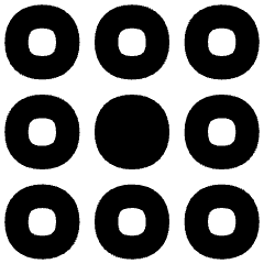 Dial Pad Center Middle Icon from Flex Solid Set