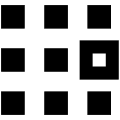 Dial Pad Center Right Icon from Sharp Remix Set