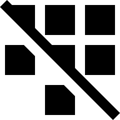 Dial Pad Disable 1 Icon from Sharp Solid Set