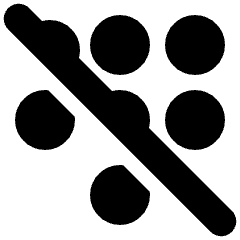 Dial Pad Disable 1 Icon from Plump Solid Set