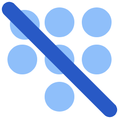 Dial Pad Disable 1 Icon from Plump Flat Set