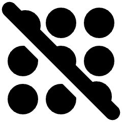 Dial Pad Disable 2 Icon from Plump Solid Set