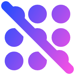 Dial Pad Disable 2 Icon from Plump Gradient Set