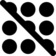 Dial Pad Disable 2 Icon from Core Solid Set