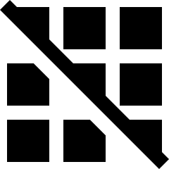 Dial Pad Disable 2 Icon from Sharp Solid Set