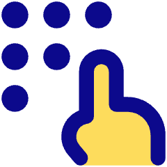 Dial Pad Finger 1 Icon from Core Pop Set