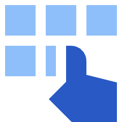 Dial Pad Finger 1 Icon from Sharp Flat Set
