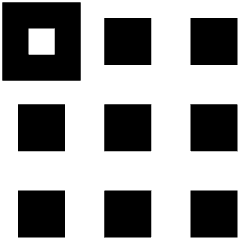 Dial Pad Top Left Icon from Sharp Remix Set