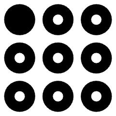 Dial Pad Top Left Icon from Core Solid Set