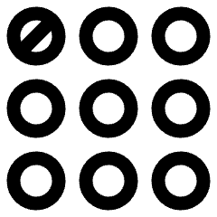 Dial Pad Top Left Icon from Plump Line Set
