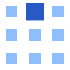 Dial Pad Top Middle Icon from Sharp Flat Set