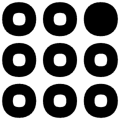 Dial Pad Top Right Icon from Flex Solid Set