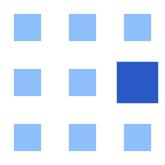 Dial Pad Center Right Icon from Sharp Flat Set