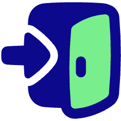 Door Open House Enter Login Icon from Plump Pop Set