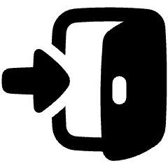 Door Open House Enter Login Icon from Plump Solid Set