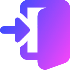 Door Open House Enter Login Icon from Core Gradient Set