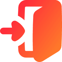 Door Open House Enter Login Icon from Flex Gradient Set